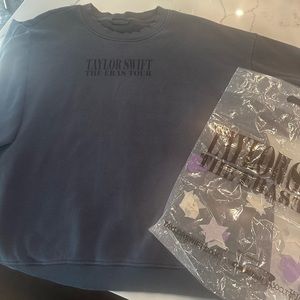 Taylor Swift Eras tour blue crewneck size xxl